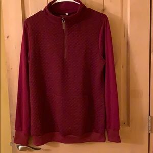 NWT dark red sweater